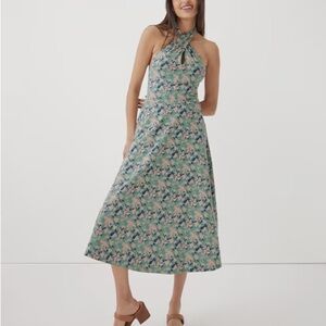 NEW Pact Fit & Flare Modern Halter Dress